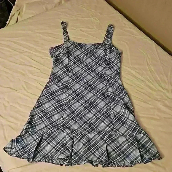 SHEIN | Blue plaid Dress | size XS - Picture 3 of 8
